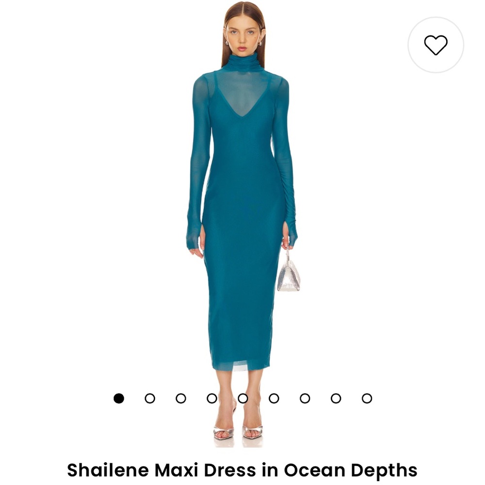 Shailene Maxi Dress in Ocean Depths
